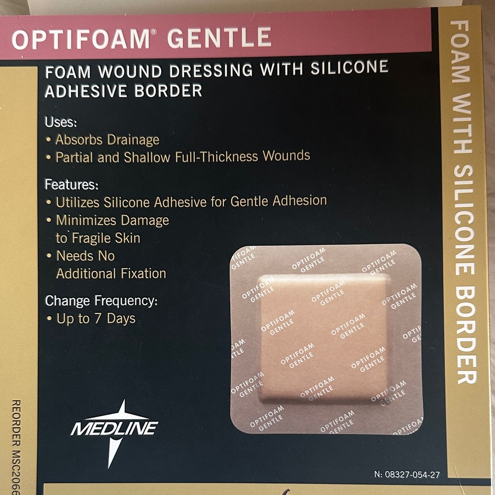 Optifoam Gentle Foam Wound Dressing - Pink / 6 PIECE